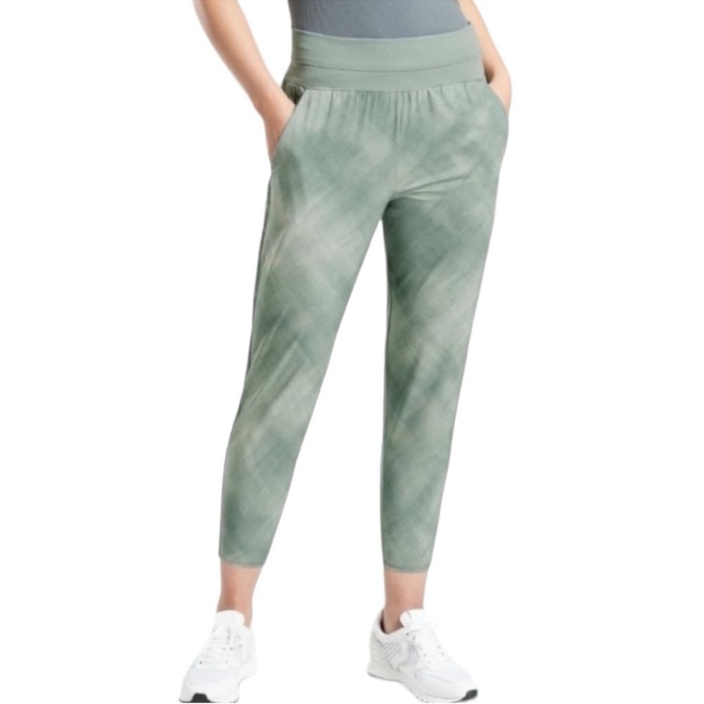 Athleta Nolita Slim Taper Crop Pants Green Size 12